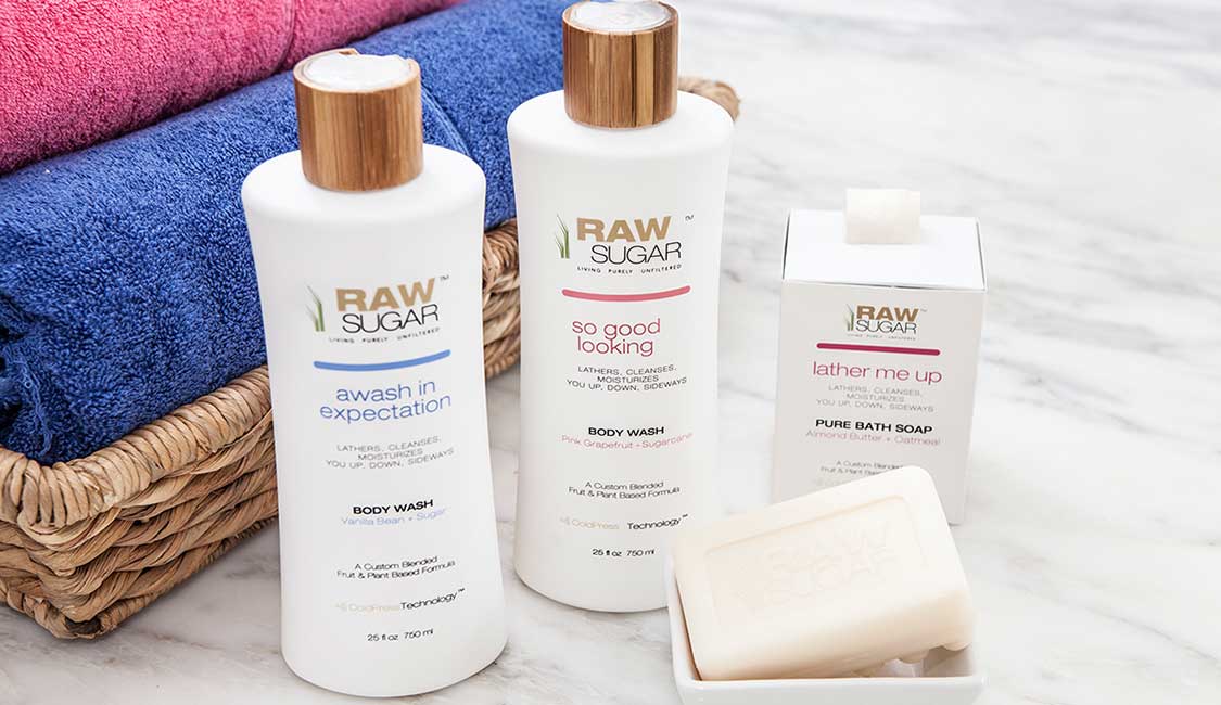 Raw Sugar's Cold Pressed Bath Soaps and Body Washes Coming Exclusively